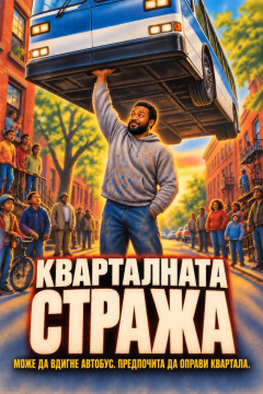Кварталната стража – Може да вдигне автобус. Предпочита да оправи квартала.