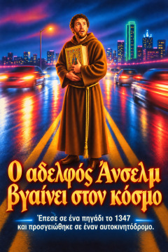Ο αδελφός Άνσελμ βγαίνει στον κόσμο – Έπεσε σε ένα πηγάδι το 1347 και προσγειώθηκε σε έναν αυτοκινητόδρομο.