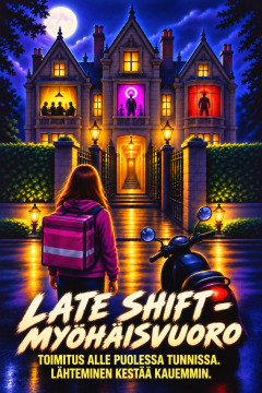 Late Shift – Myöhäisvuoro – Toimitus alle puolessa tunnissa. Lähteminen kestää kauemmin.