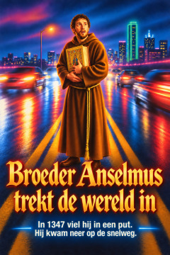 Broeder Anselmus trekt de wereld in – In 1347 viel hij in een put. Hij kwam neer op de snelweg.
