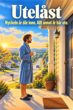 Utelåst – Nyckeln är där inne. Allt annat är här ute.
