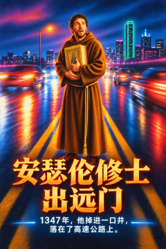 安瑟伦修士出远门 – 1347年，他掉进一口井，落在了高速公路上。