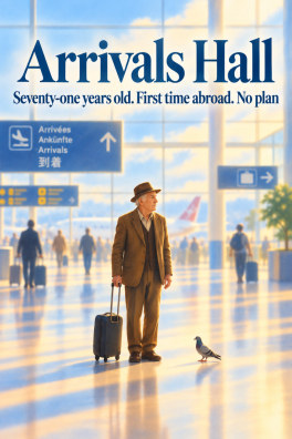 Arrivals Hall – Seventy-one years old. First time abroad. No plan.