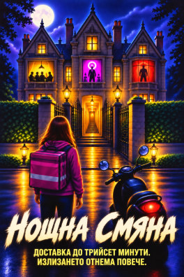Нощна смяна – Доставка до трийсет минути. Излизането отнема повече.