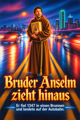 Bruder Anselm zieht hinaus – Er fiel 1347 in einen Brunnen und landete auf der Autobahn.