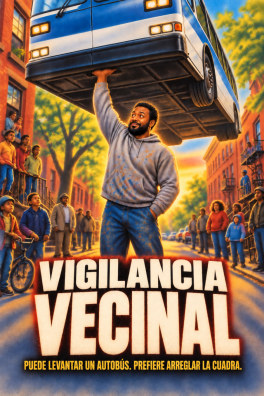 Vigilancia vecinal – Puede levantar un autobús. Prefiere arreglar la cuadra.