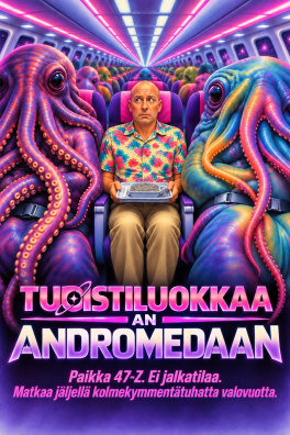 Turistiluokkaa Andromedaan – Paikka 47-Z. Ei jalkatilaa. Matkaa jäljellä kolmekymmentätuhatta valovuotta.