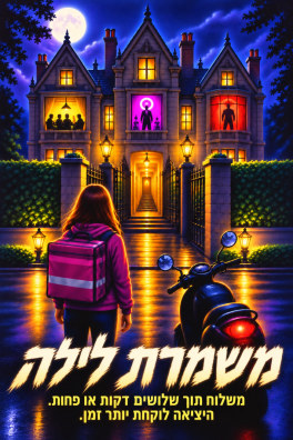משמרת לילה – משלוח תוך שלושים דקות או פחות. היציאה לוקחת יותר זמן.