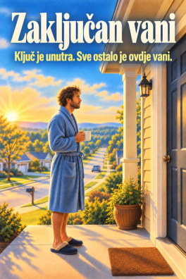 Zaključan vani – Ključ je unutra. Sve ostalo je ovdje vani.