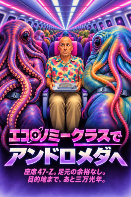 エコノミークラスでアンドロメダへ – 座席47-Z。足元の余裕なし。目的地まで、あと三万光年。