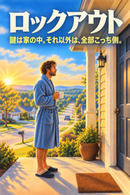 ロックアウト – 鍵は家の中。それ以外は、全部こっち側。