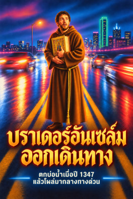 บราเดอร์อันเซล์มออกเดินทาง – ตกบ่อน้ำเมื่อปี 1347 แล้วโผล่มากลางทางด่วน