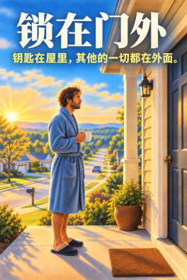锁在门外 – 钥匙在屋里，其他的一切都在外面。